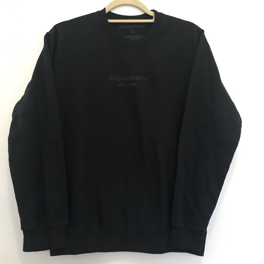 Guggenheim New York Black Crewneck Sweater Size S